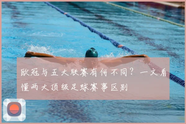 欧冠与五大联赛有何不同?一文看懂两大顶级足球赛事区别